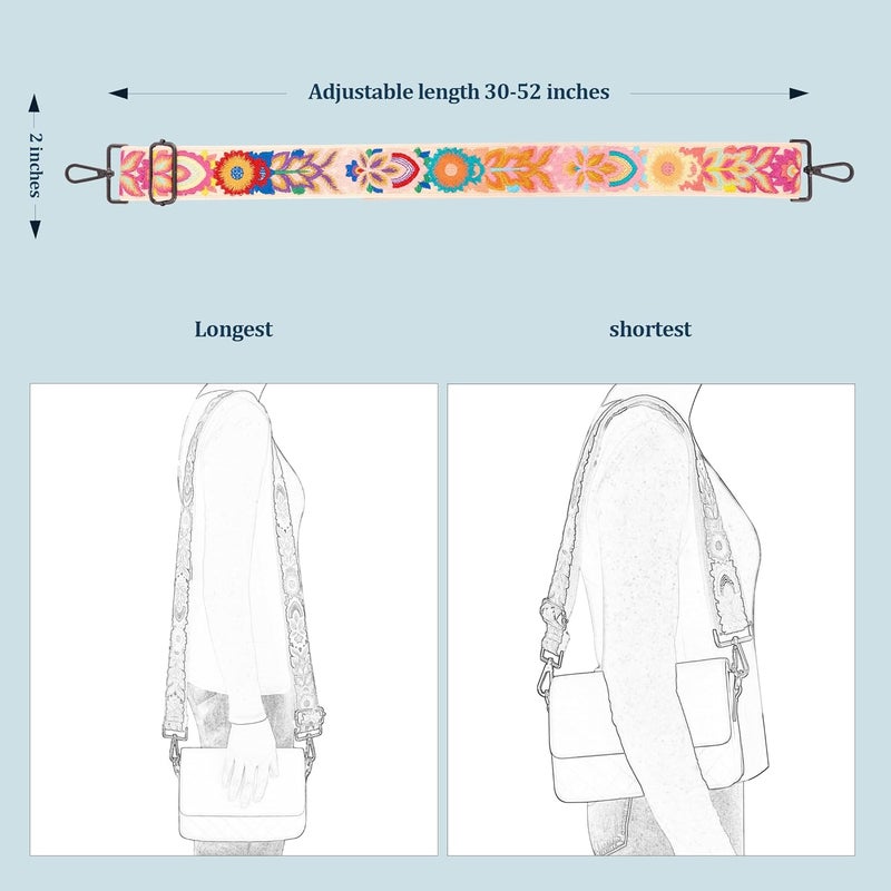 chushui Store Knit Purse Strap,Replacement Crossbody Wide Adjustable Shoulder Strap for Bag Handbag - Image 2